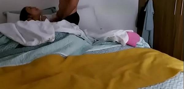 Passionate Sex Under the Sheets - Hidden Camera